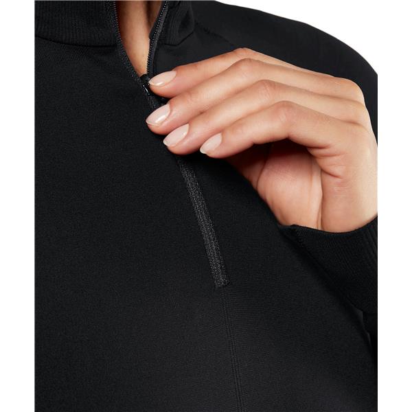 Ženska majica FALKE MW Zip Shirt w black