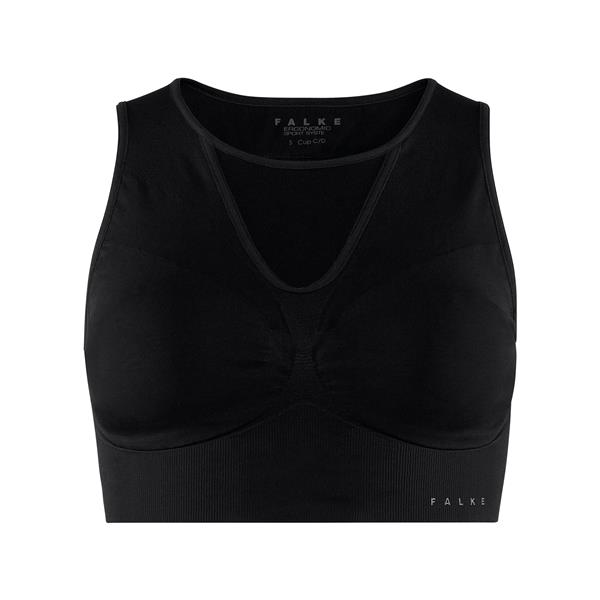 Ženski top - nederček FALKE Bra Top CUP C/D black