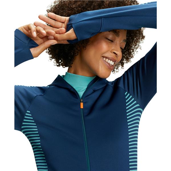 Ženski zgornji del FALKE Women Jacket lagoon