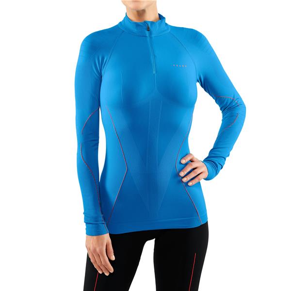 Ženska majica FALKE W Zip Shirt Tight w osiris