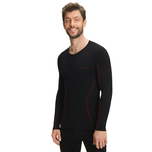 Moška majica W Longsl. T m black-fuego