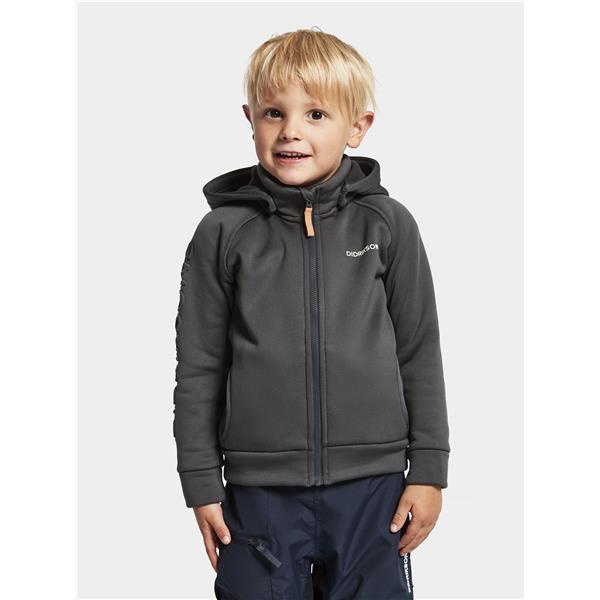 Otroška jopa CORIN KIDS FULLZIP 7 Coal black