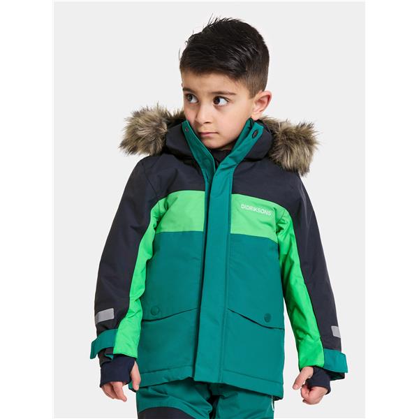Otroška jakna BJÄRVEN KIDS PARKA 2 Petrol Green
