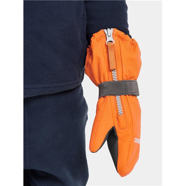 Dječje rukavice BIGGLES ZIP MITTEN 7 Orange Jam