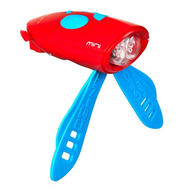 Luč in zvonec za kolo Mini Hornit Blue/Red