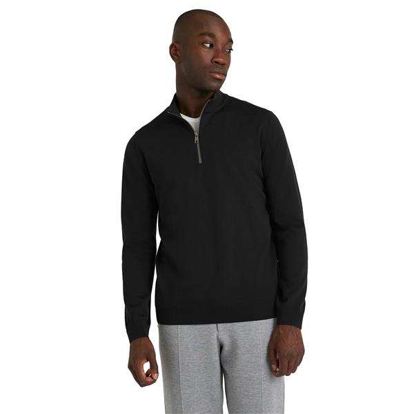 Moški pulover FAV Merino X-Fine Half-Zip m black