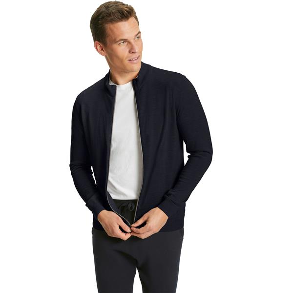 Moški pulover FAV Merino X-Fine Zip Jacket m night sky
