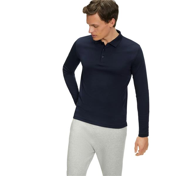 Moška polo majica FAV Pima Interlock Polo LS m space blue