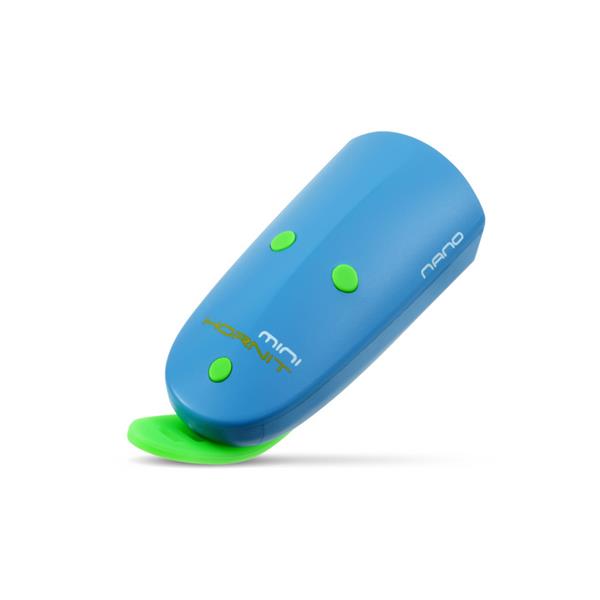 Luč in zvonec za kolo Mini Hornit  NANO blue/green