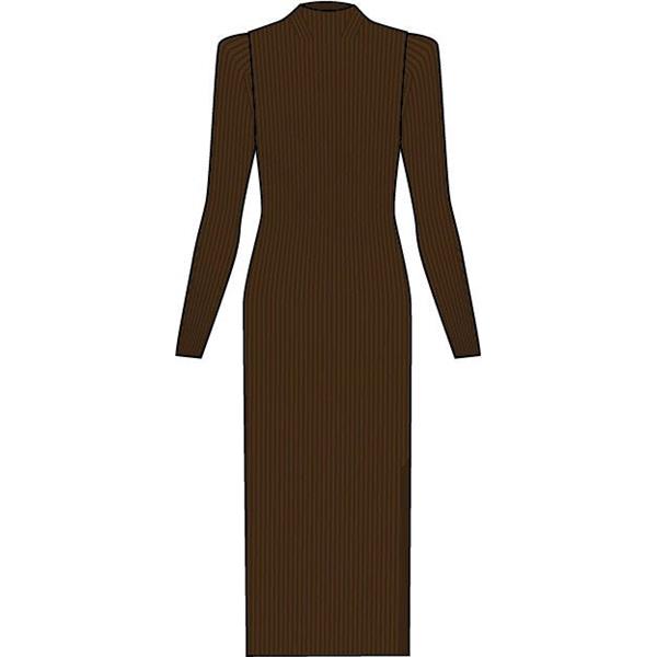 Ženska obleka FAV Merino Ultrafine Dress w maroon