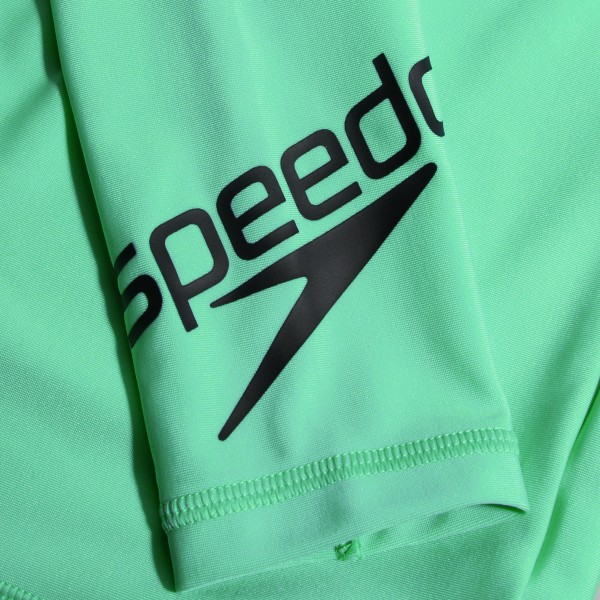 Otroška zaščitna majica ESS LOGO LS RASH TOP GREEN/BLACK