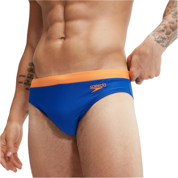 Moške kopalke LOGO 7CM AM BLUE/ORANGE