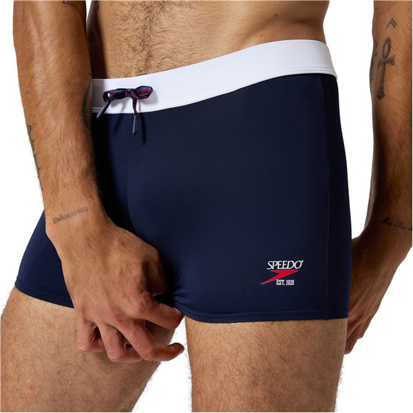 Moške kopalke SOLID SQUARE LEG NAVY