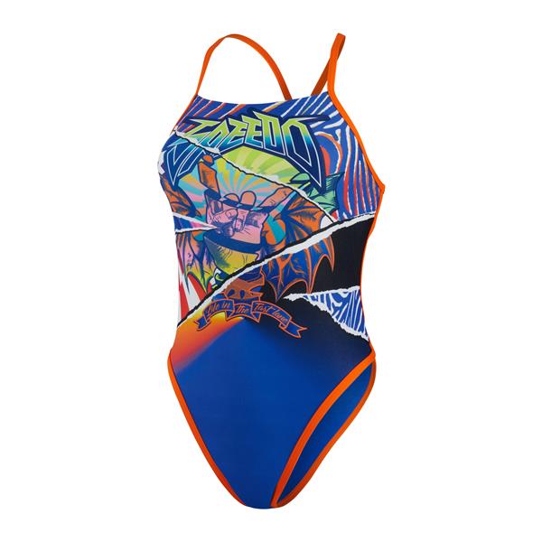 Ženske kopalke RIBK 1PCE BLUE/ORANGE