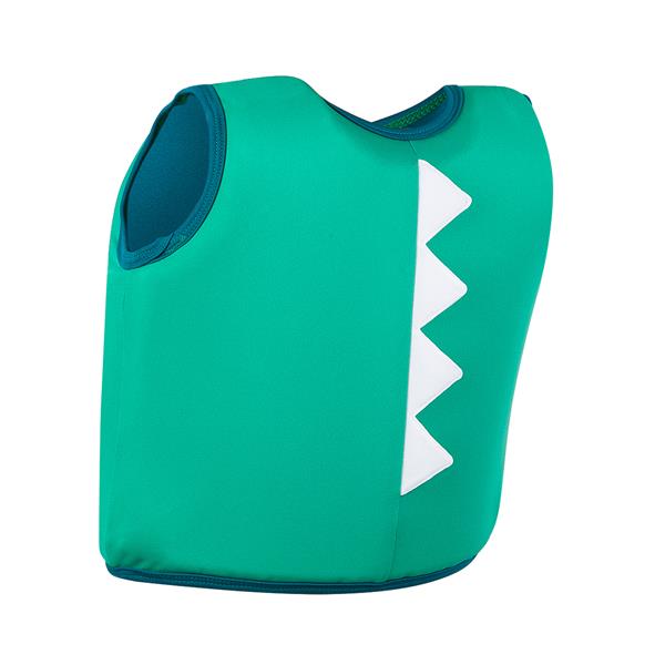 Otroška plavalni jopič CROC PRINTED GREEN/BLUE