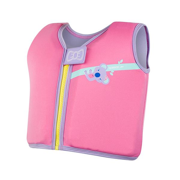 Otroška plavalni jopič KOALA PRINTED PINK/PURPLE