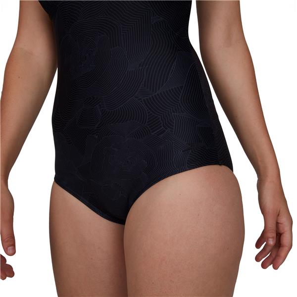 Ženske kopalke CROSSBACK 1PC BLACK/GRE