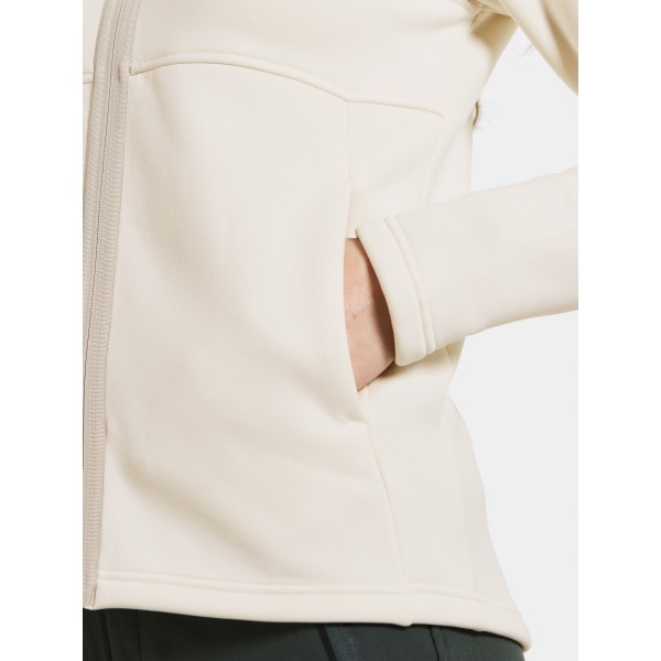 Ženska jopa LEAH FULLZIP White Foam