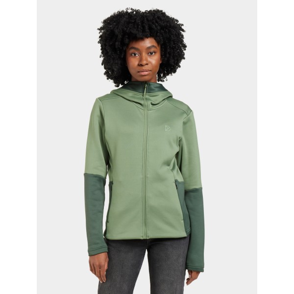 Ženska jopa ROSITA WNS FULLZIP Light Moss