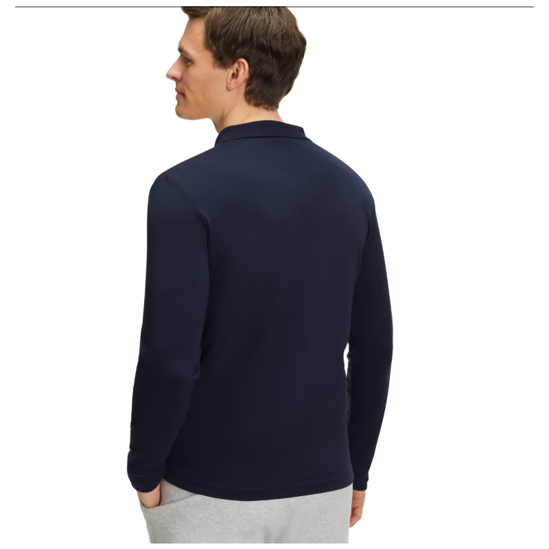 Moška polo majica FAV Pima Interlock Polo LS m fume
