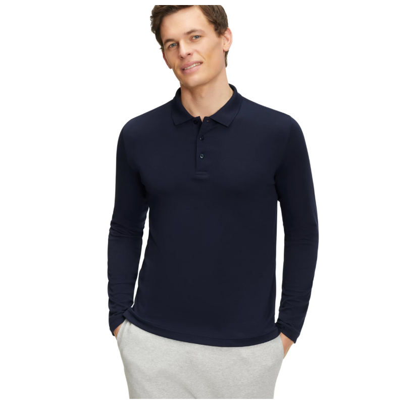 Moška polo majica FAV Pima Interlock Polo LS m fume