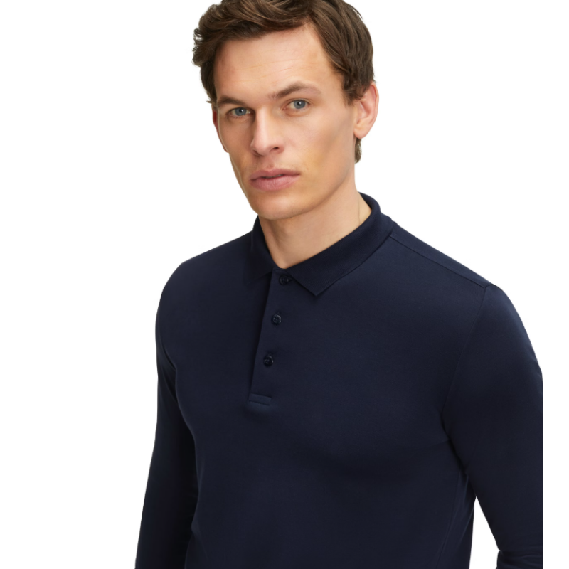 Moška polo majica FAV Pima Interlock Polo LS m fume