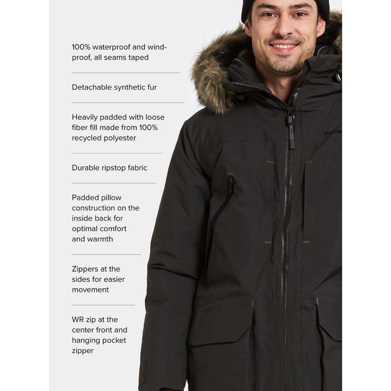 Moška jakna ZEUS USX PARKA 2 Black